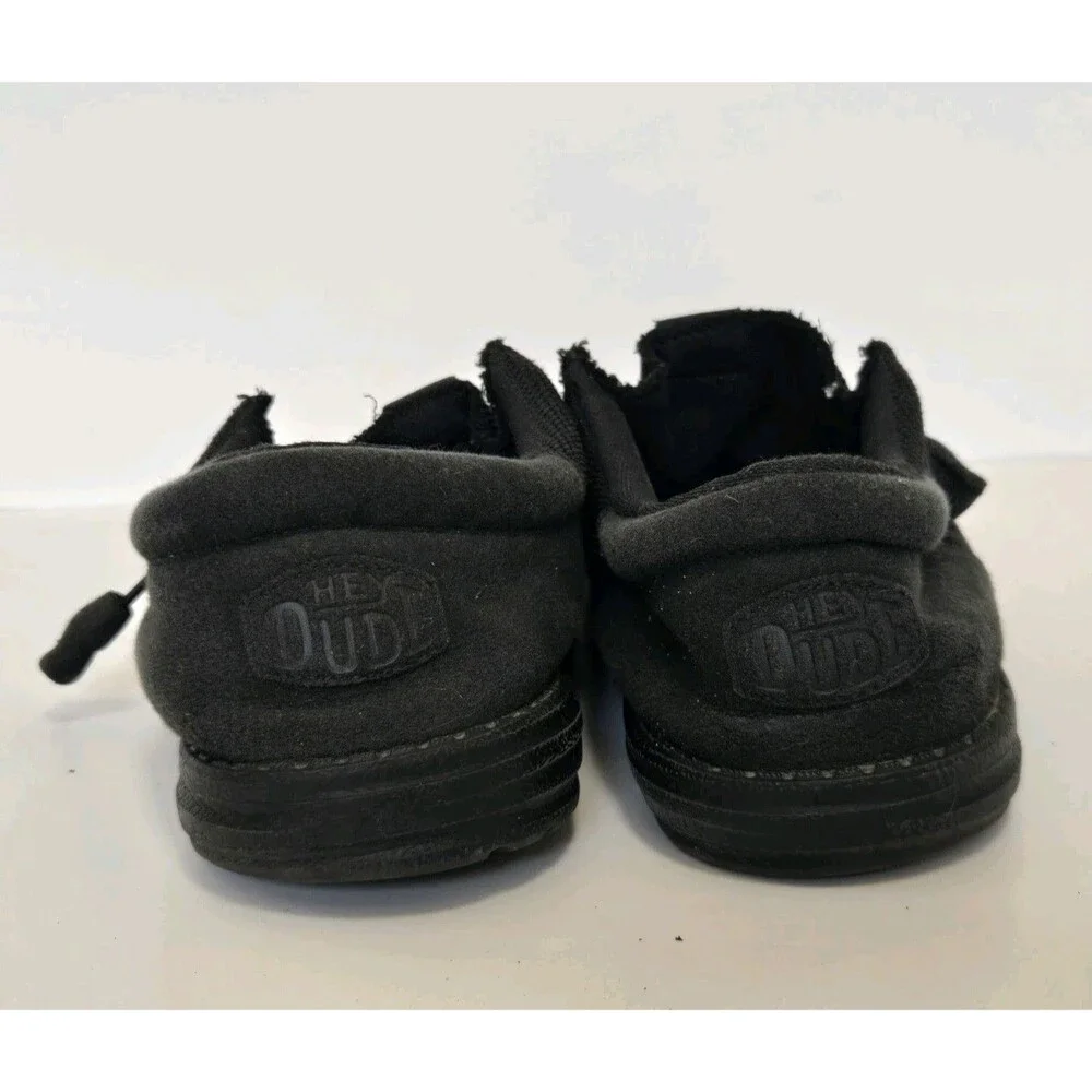 Hey Dude Shoes Mens Size 10 Wally Funk Mono Slip On Black Shade Loafer